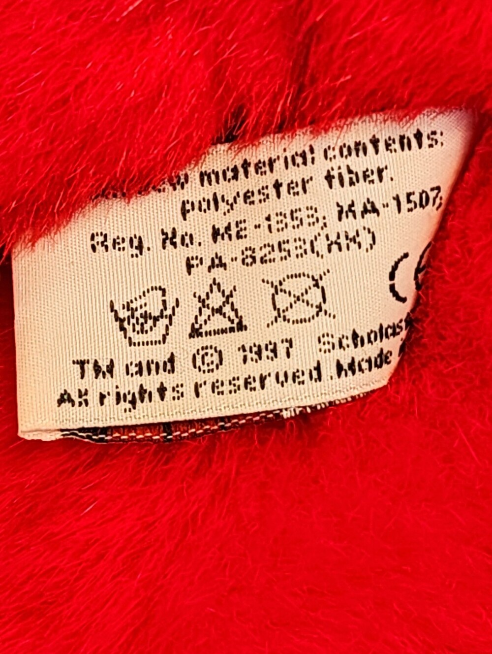 Vintage Scholastic Side Kicks Clifford the Big Red Dog 1997 Stuffed Animal Plush - Picture 8 of 8